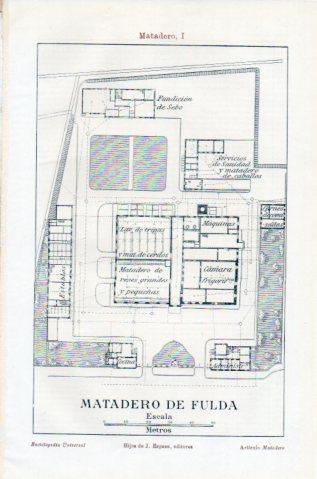 LAMINA V41551: Plano del Matadero de Fulda, Alemania