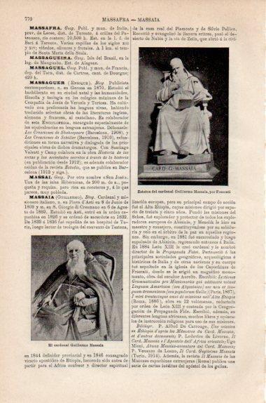 LAMINA V41548: Cardenal Guillermo Massaia