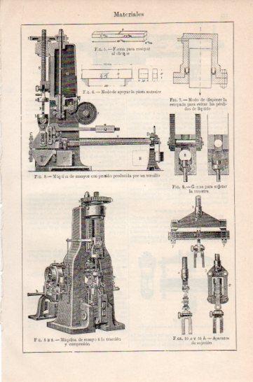 LAMINA V41572: Maquina de ensayos