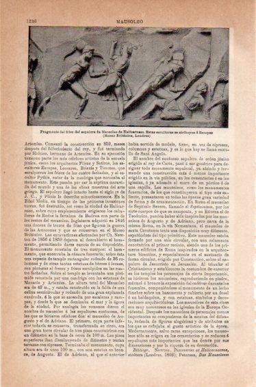 LAMINA V41588: Mausoleo de Halicarnaso fragmento del friso