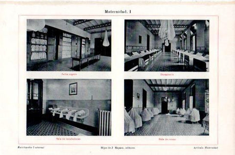 LAMINA V41583: Salas de la Casa de la Maternidad en Barcelona