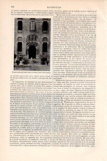 LAMINA V41582: Puerta de la Casa de la Maternidad en Barcelona