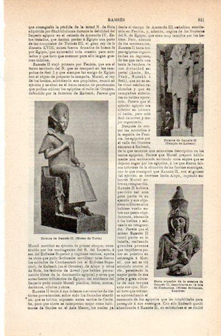 LAMINA V42223: Estatuas de Ramses II