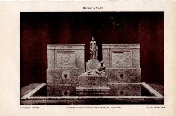 LAMINA V42220: Proyecto monumento a Ramon y Cajal por V. Macho