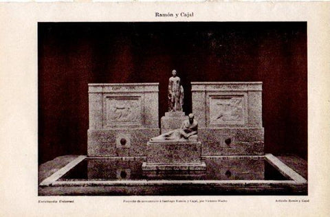 LAMINA V42220: Proyecto monumento a Ramon y Cajal por V. Macho