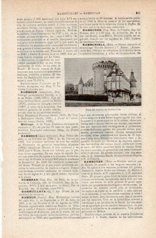 LAMINA V42216: Castillo de Rambouillet