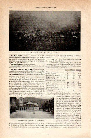 LAMINA V42211: Vista y plaza Mayor de Ramales de la Victoria, Cantabria