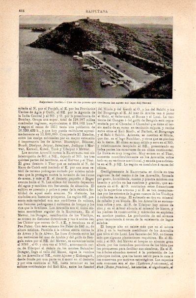 LAMINA V42209: Una de las presas del lago Raj Saman, India