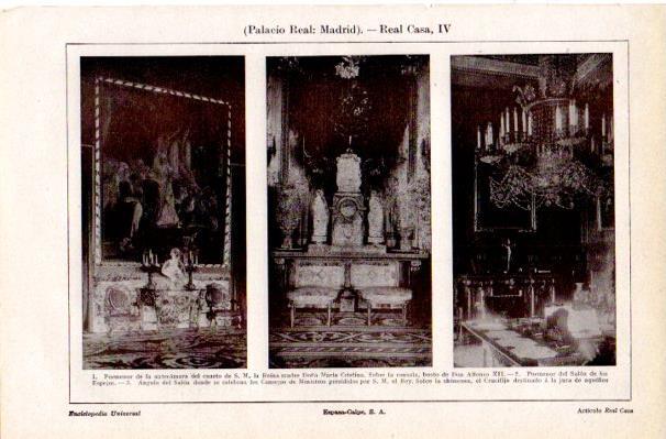 LAMINA V42264: Pormenor de salones del Palacio Real Madrid