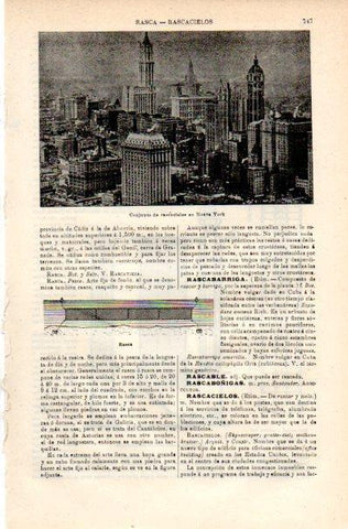 LAMINA V42243: Conjunto de rascacielos en Nueva York