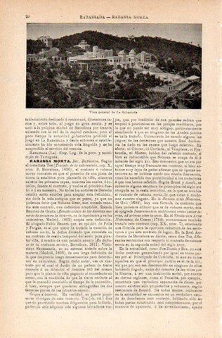 LAMINA V42172: Vista general de La Rabassada, Barcelona