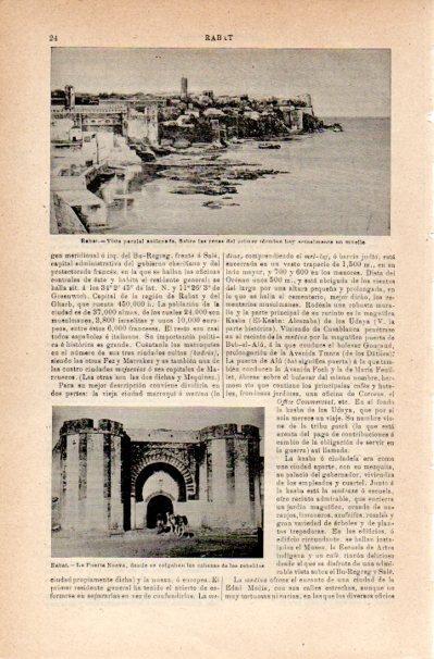 LAMINA V42173: La Puerta Nueva de Rabat