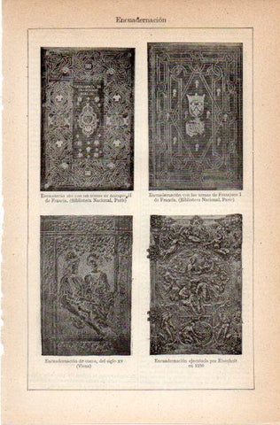LAMINA V42151: Encuadernaciones de Francia y Austria