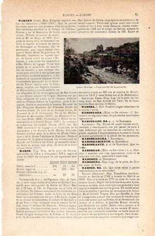 LAMINA V42176: Vista parcial de Rabos, Girona