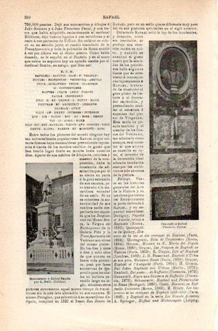 LAMINA V42200: Cenotafio a Rafael, Panteon Roma