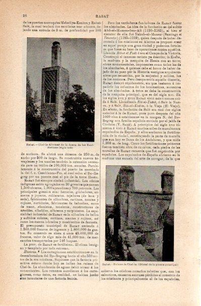LAMINA V42175: Chel-la-Alminar en Rabat