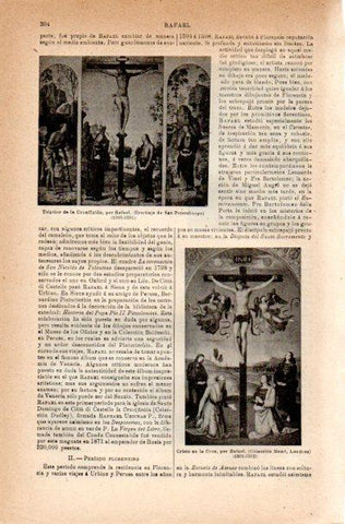 LAMINA V42188: Triptico de la Crucifixion por Rafael