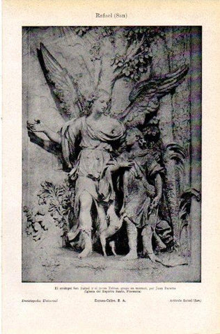 LAMINA V42185: El arcangel San Rafael por G. Baratta