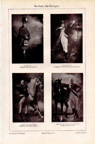 LAMINA V42183: Retratos de militares por Henry Raeburn