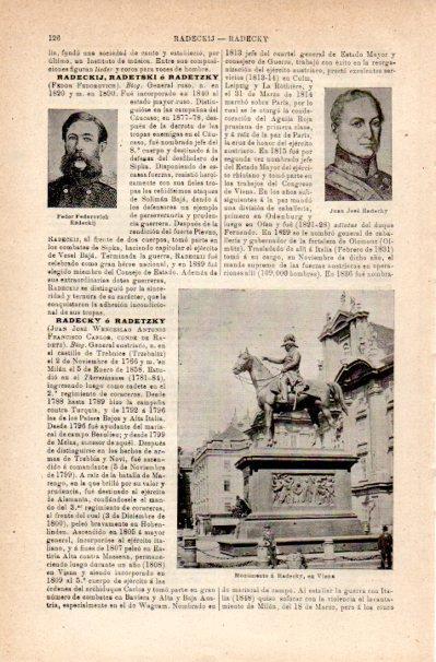 LAMINA V42180: Monumento a Radecky en Viena