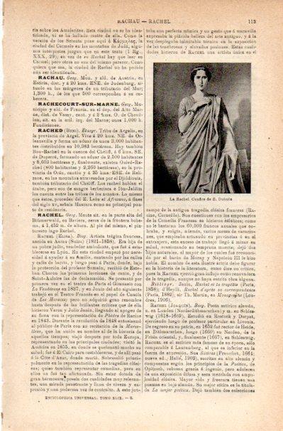 LAMINA V42178: La Rachel por E. Dubufe