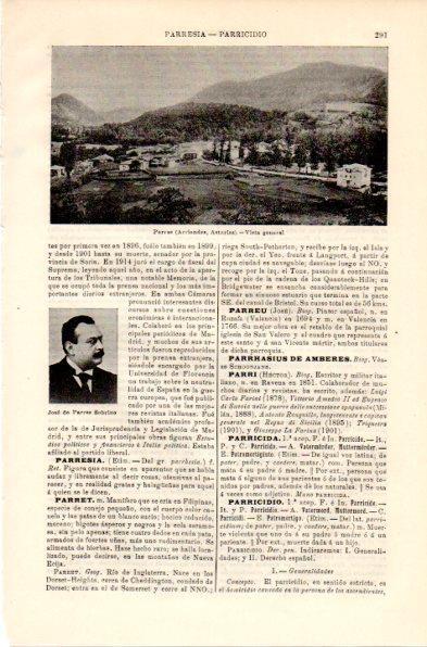 LAMINA V42355: Vista general de Parres, Asturias