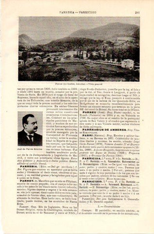 LAMINA V42355: Vista general de Parres, Asturias