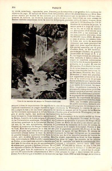 LAMINA V42348: Cascadas del parque de Yosemite