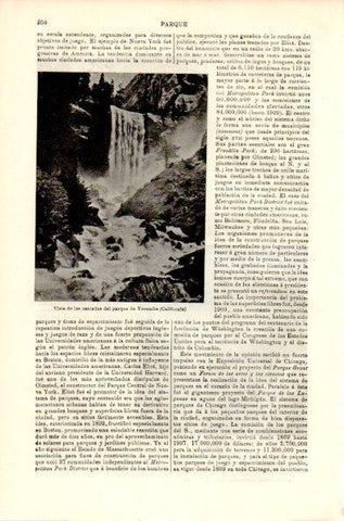 LAMINA V42348: Cascadas del parque de Yosemite