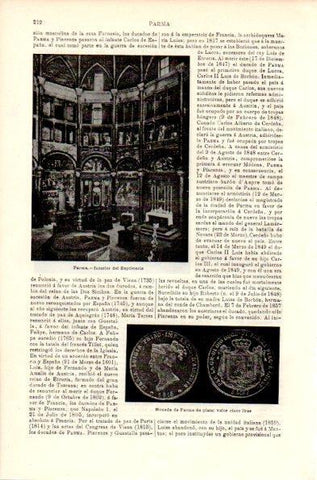 LAMINA V42338: Interior del Baptisterio, Parma