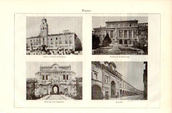 LAMINA V42337: Edificios en Parma, Italia