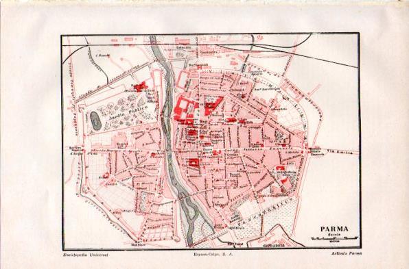 LAMINA V42336: Plano de Parma, Italia