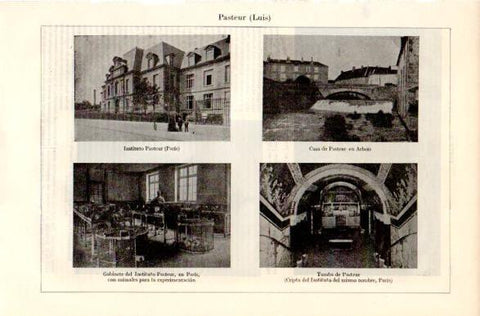 LAMINA V42392: Instituto, Casa y Tumba de L. Pasteur