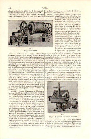 LAMINA V42387: Maquina amasadora para pasta