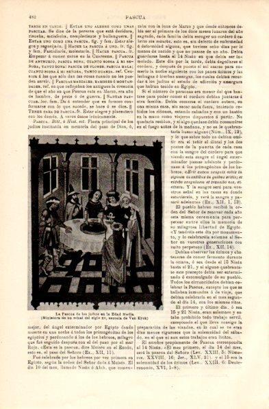 LAMINA V42368: La Pascua de los judios en la Edad Media