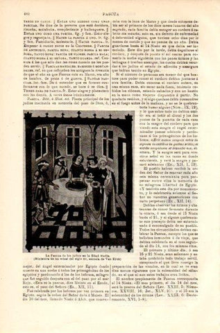 LAMINA V42368: La Pascua de los judios en la Edad Media