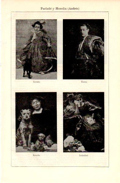 LAMINA V42332: Retratos por Andres Parlade y Heredia