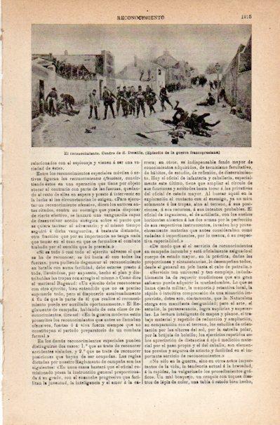 LAMINA V42283: El reconocimiento por E. Detaille