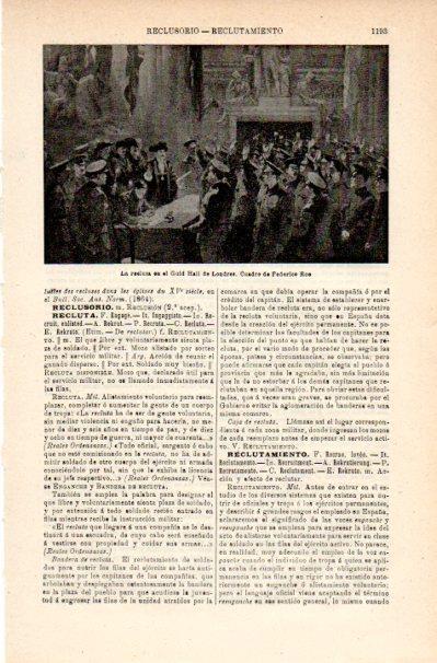 LAMINA V42279: La recluta en el Guid Hall de Londres