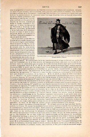 LAMINA V42285: Rector de la Universidad de Padua siglo XV