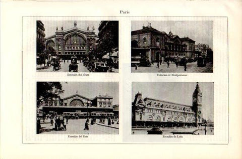 LAMINA V42328: Estaciones en Paris