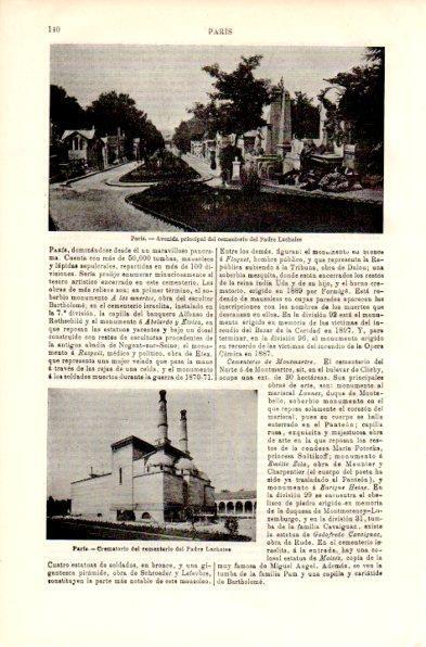 LAMINA V42321: Cementerio del Padre Lachaise, Paris