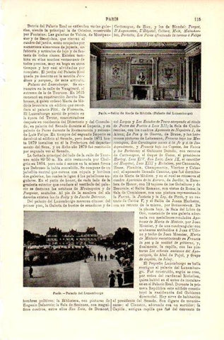 LAMINA V42319: Palacio de Luxemburgo, Paris