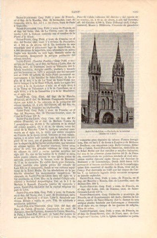 LAMINA V41980: Catedral de Saint-Pol-de-Leon