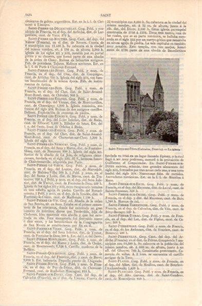 LAMINA V41979: Iglesia en Saint-Pierre-sur-Dives, Calvados Francia