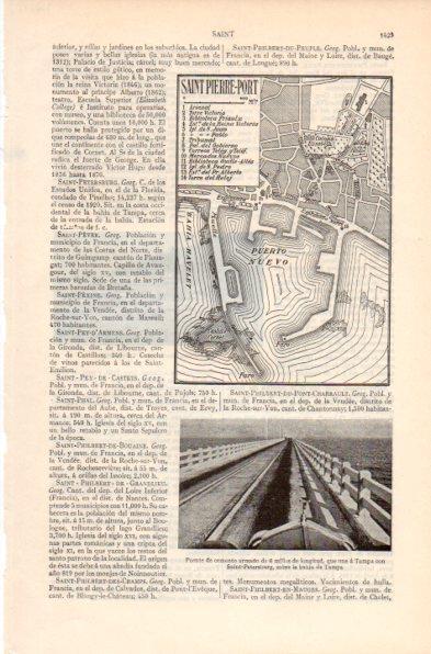 LAMINA V41978: Plano de Saint Pierre-Port