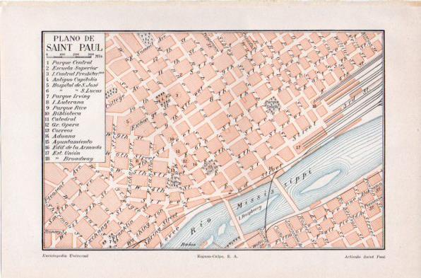 LAMINA V41975: Plano de Saint Paul