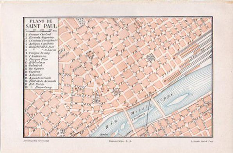 LAMINA V41975: Plano de Saint Paul