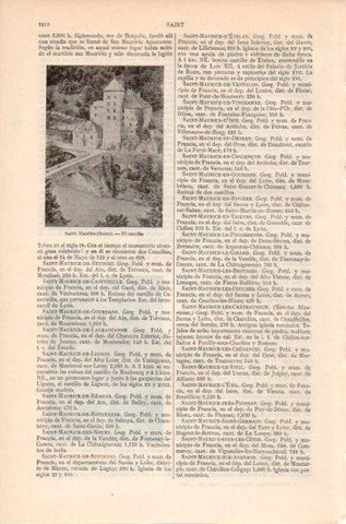 LAMINA V41969: El Castillo de Saint-Maurice, Suiza