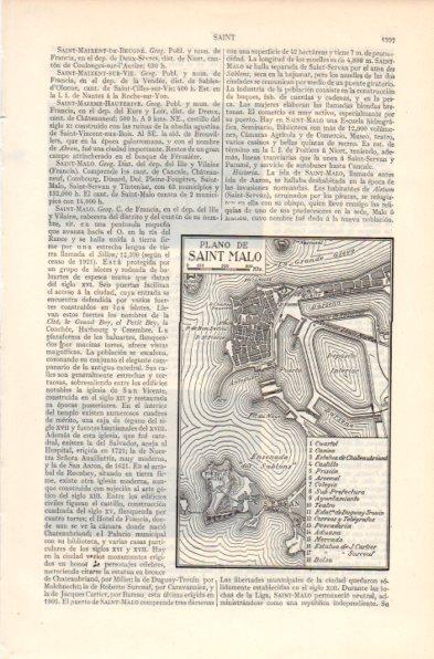 LAMINA V41966: Plano de Saint-Malo